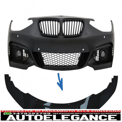 Front Bumper Spoiler Fit For BMW 1 Series F20 F21 (2011-2014) 2 Series F22 F23 (2014 onwards) M Sport M-Performance Design