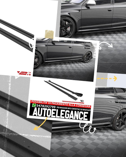 STREET PRO MINIGONNE LATERALI + FLAP ADATTE PER  AUDI RS6 AVANT C6 2007 - 2010