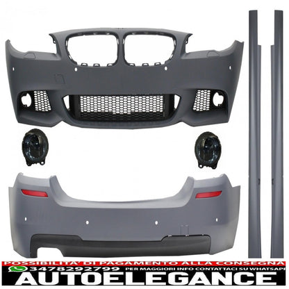 complete body kit suitable for bmw f10 5 series (2011-2014) m-technik design with smoke fog lights