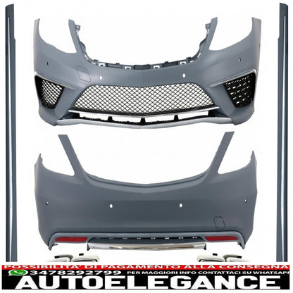 body kit suitable for mercedes s-class w222 (2013-06.2017) long version with exhaust tips s63 design chrome special edition 