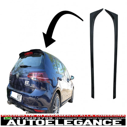 Rear Window Wing Spoiler Suitable for VW Golf 7 &amp; 7.5 (2012-2020) GTI Piano Black Design