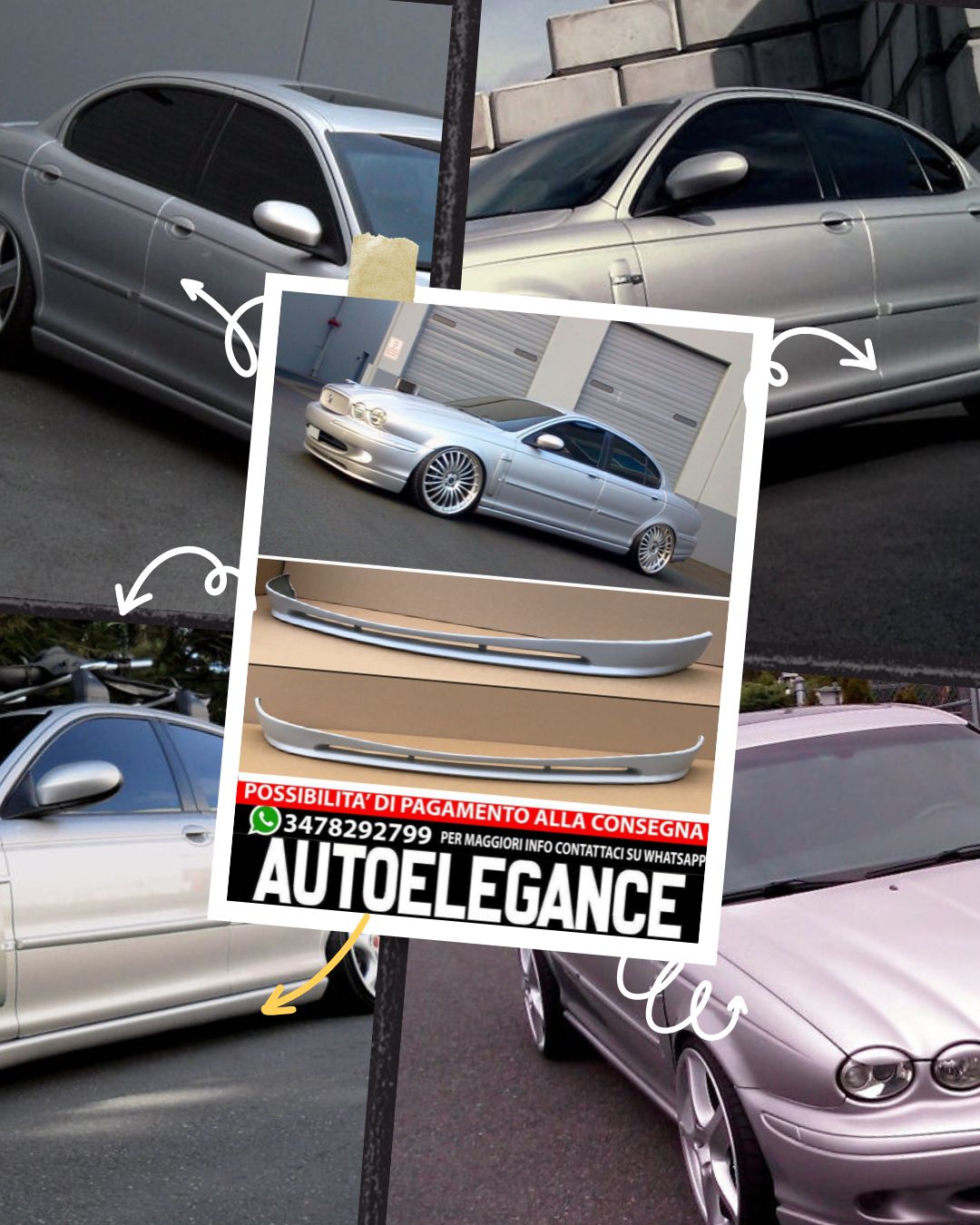 MINIGONNE ADATTE PER JAGUAR X-TYPE ( 2001-2007 )