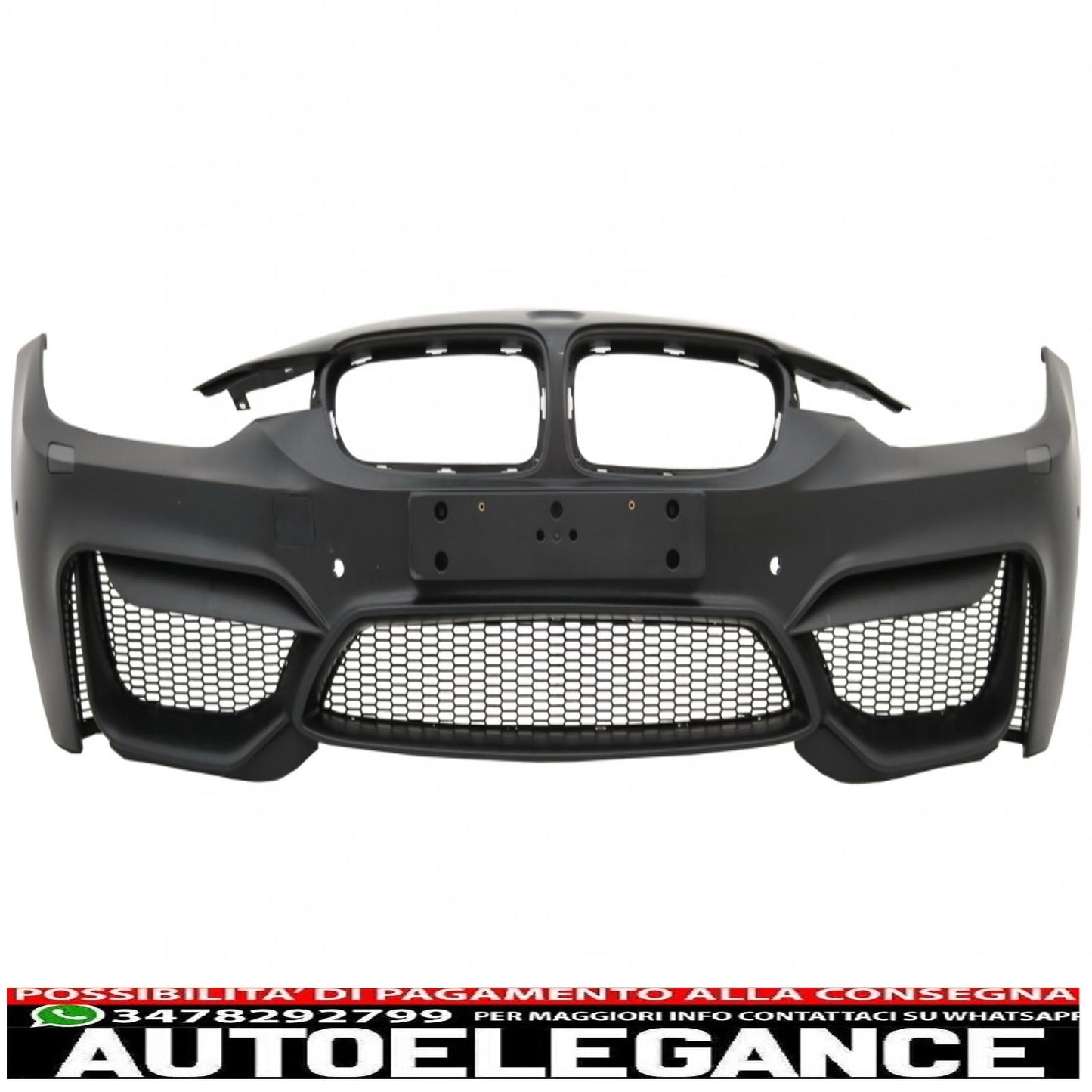 paraurti anteriore adatto per bmw serie 3 f30 f31 pre-lci e lci (2011-2018) design m4