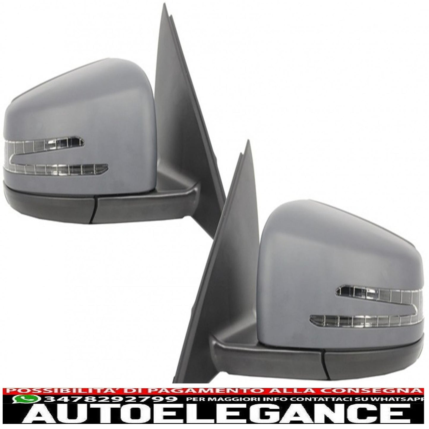 Complete mirror assembly suitable for mercedes c-class w204 (2007-2012) restyling design