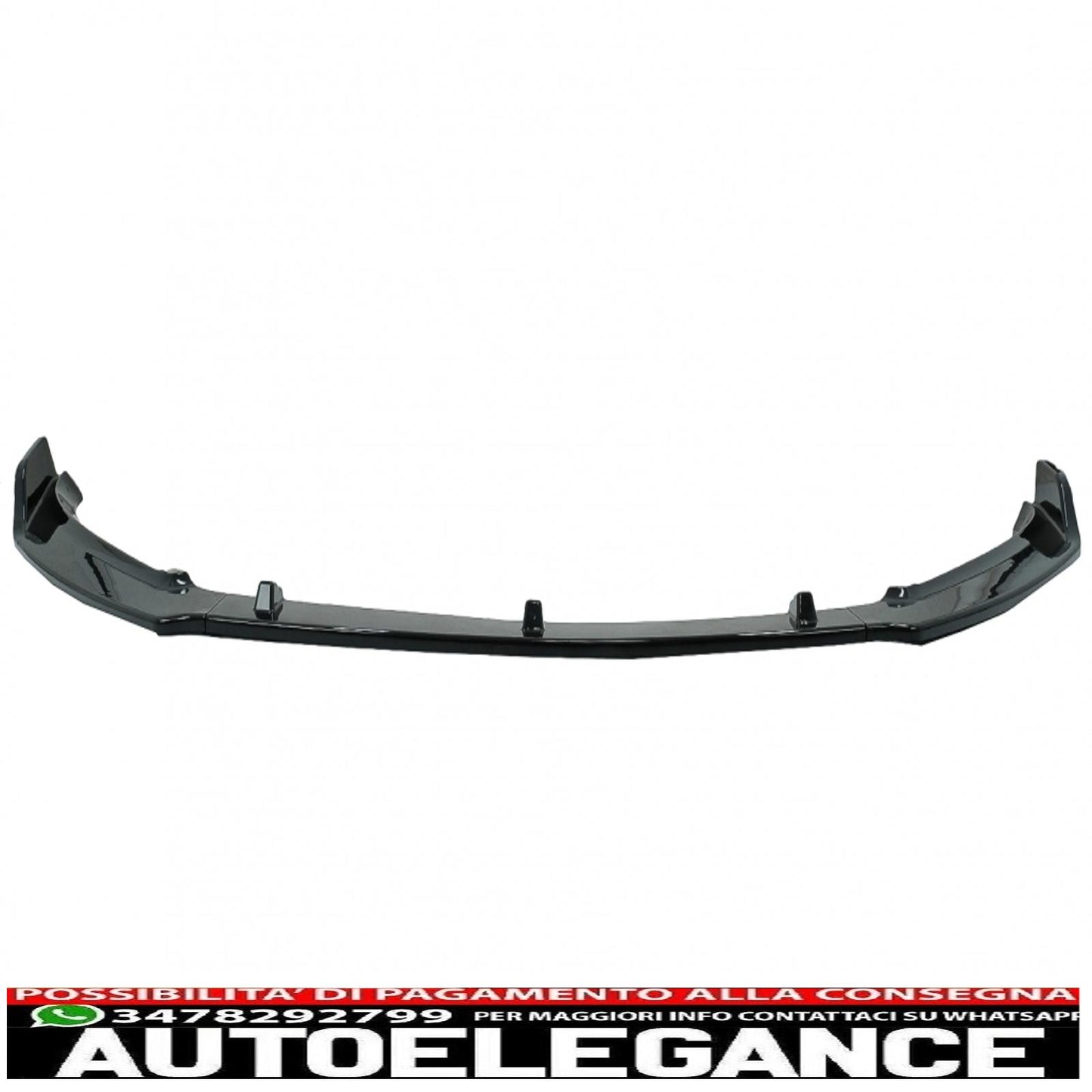 Front Bumper Lip Extension Spoiler Fit For VW Passat B8 3G Limousine Variant (2015-2018) Piano Black