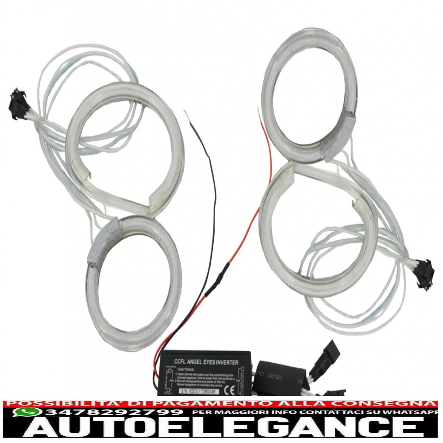 kit luci di marcia diurna angel eye adatto per mazda 323/626 (1998-2004) luci di marcia diurna a led smd