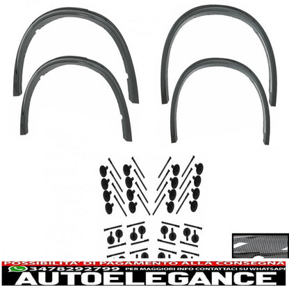 parafanghi per passaruota con 32 clip in plastica per auto adatti per BMW X5 F15 (2014-2018) m-design m-sport carbon look