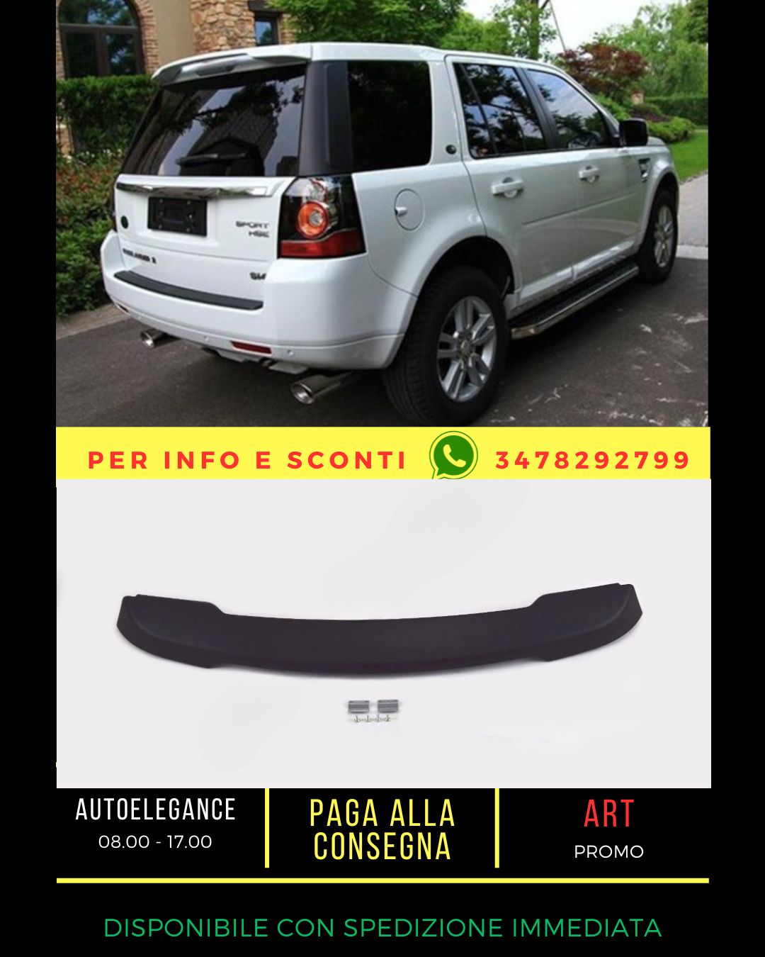✨SPOILER ADATTO PER Land Rover Freelander II 2006-2014✨