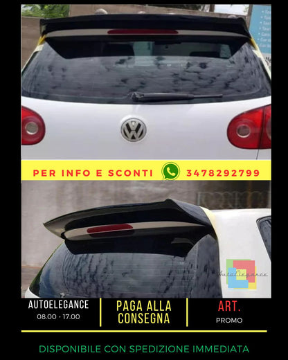 🔥 SPOILER NERO LUCIDO ADATTO PER VW Golf 5 GTI 2003-2008🔥