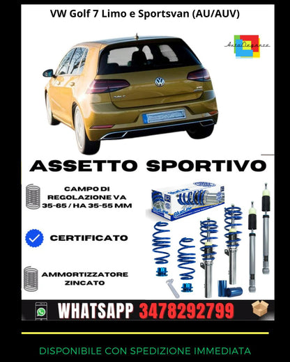 🔥Assetto sportivo PER VW Golf 7 Limo e Sportsvan (AU/AUV)🔥