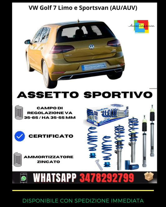 🔥Sports suspension FOR VW Golf 7 Limo and Sportsvan (AU/AUV)🔥
