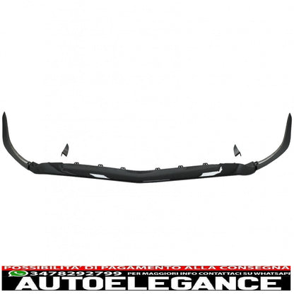 Front bumper lip extension fit for mercedes a class a45 w177 v177 (2018-up) a45s piano black design