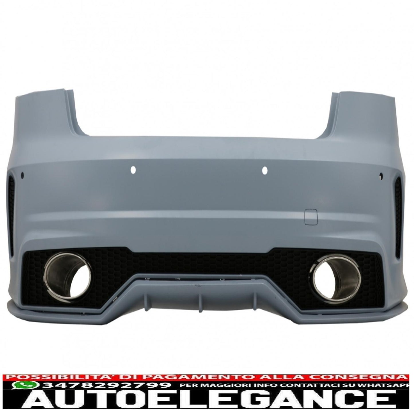 rear bumper suitable for audi a3 8v sedan pre restyling (2012-2016) rs design