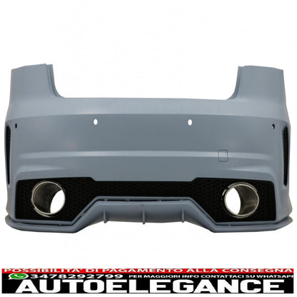 rear bumper suitable for audi a3 8v sedan pre restyling (2012-2016) rs design