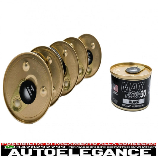 paradise air fresh deodorante biologico senza tappo lattina max fresh 30 6 lattine nere