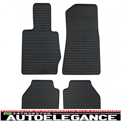 Black rubber mat suitable for bmw x3 f25 (2011-2017), x4 f26 (2014-2018)