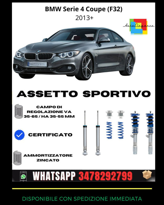🔥Assetto sportivo ADATTO PER BMW Serie 4 Coupe (F32) 418, 420, 425 2013+🔥