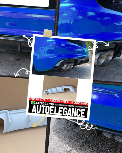 DIFFUSORE  adatto per AUDI A3 8V S-LINE S3 ( 2013-2016 )