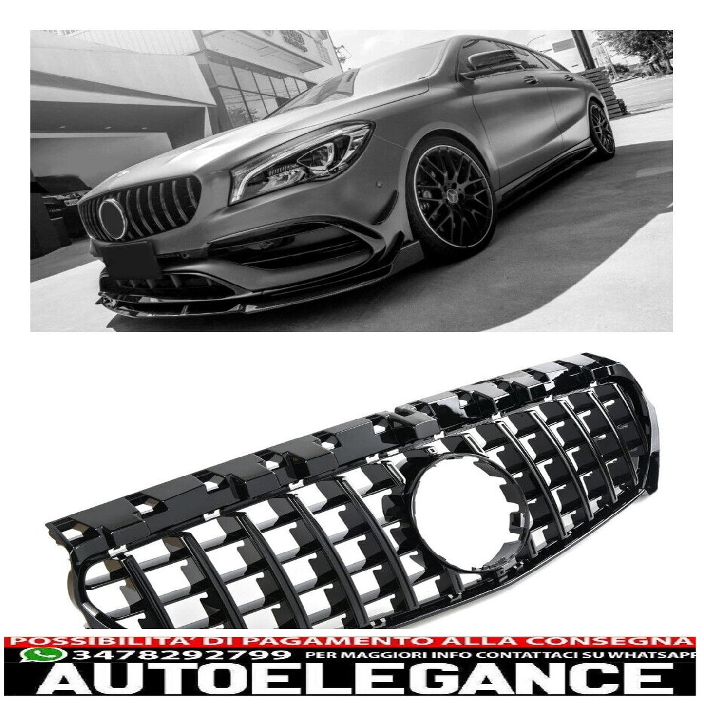 For Mercedes C117 CLA GT sports radiator grille