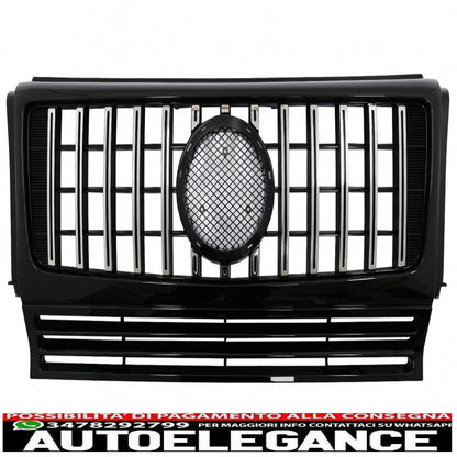 front grille suitable for mercedes g-class w463 (2002-2017) g63 gt-r panamericana design