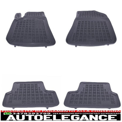 Rubber mat suitable for peugeot 308 2013+ black
