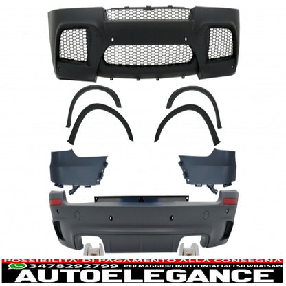 complete body kit with chrome exhaust tips suitable for bmw x5 e70 (2007-2013) x5mm m design