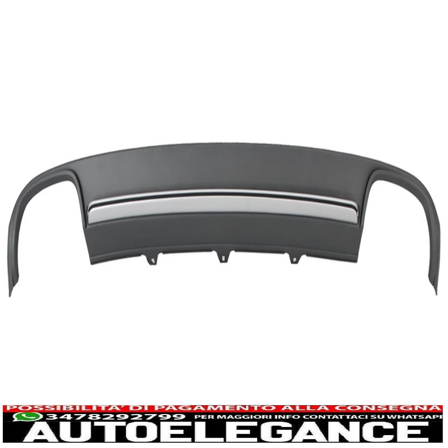 Diffusore d'aria per mantovana paraurti posteriore adatto per audi a4 b8 pre restyling (2008-2011) limousine avant s4 design