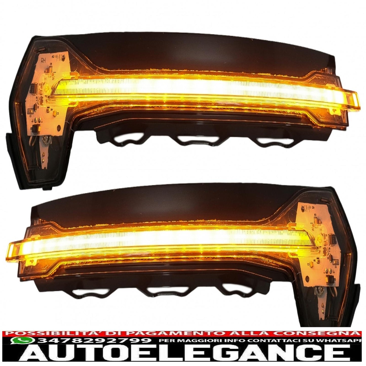 osram dynamic full led mirror turn signals ledriving dmi suitable for audi a3 s3 8v (2013-) rs3 8va (2015-) black 