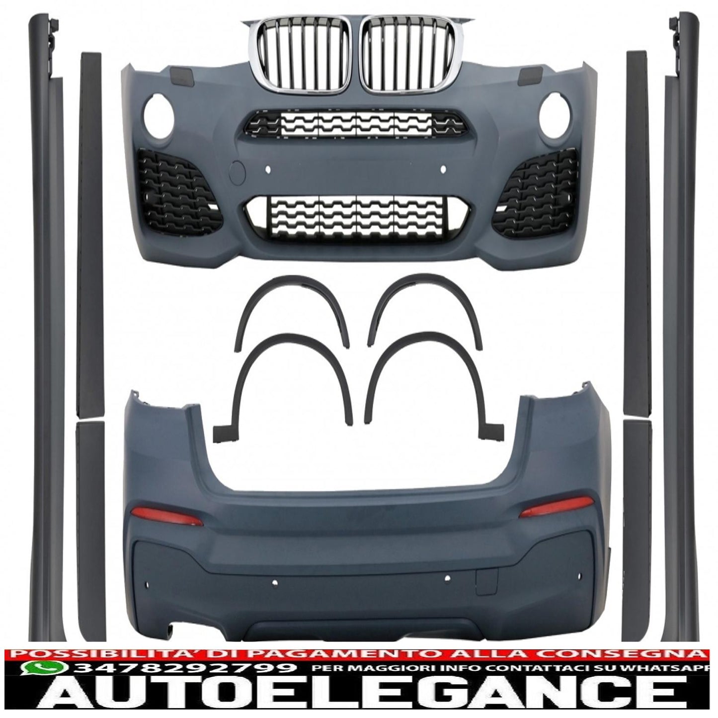 complete conversion body kit suitable for bmw x4 f26 (2014-03.2018) m-tehnik design 