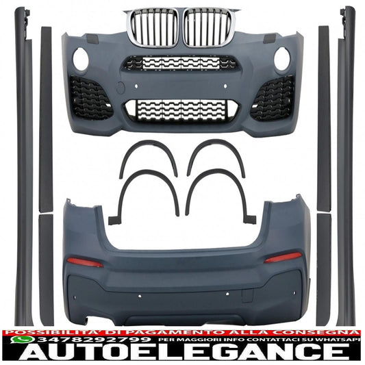 kit carrozzeria di conversione completo adatto per bmw x4 f26 (2014-03.2018) m-tehnik design