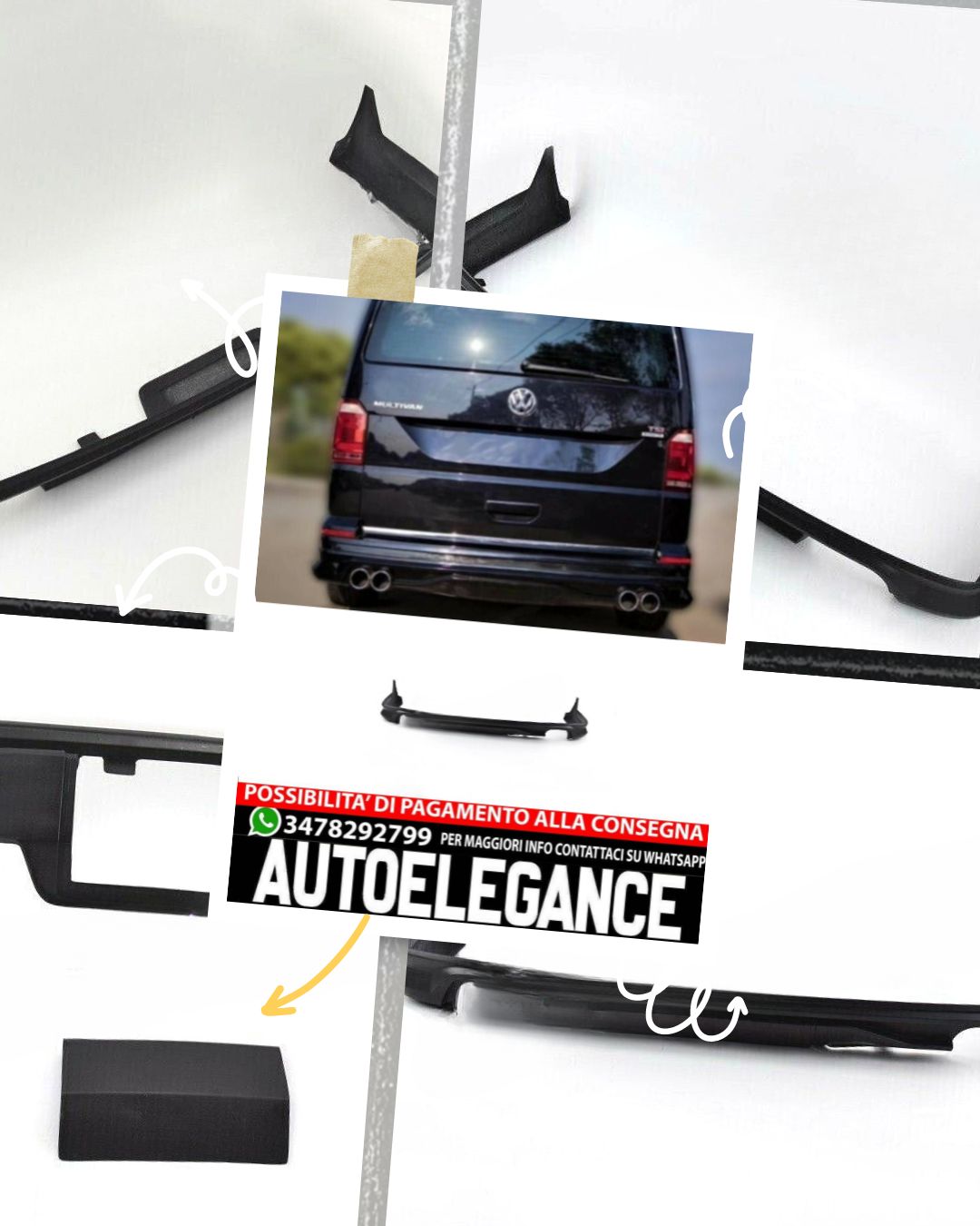 DIFFUSORE adatto per VW T6 TRANSPORTER 2015+