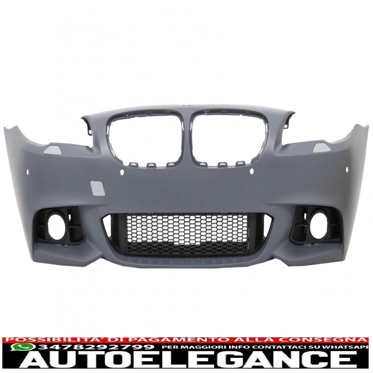 paraurti anteriore adatto per bmw serie 5 f10 f11 lci (2014-2017) design m-technik senza fendinebbia