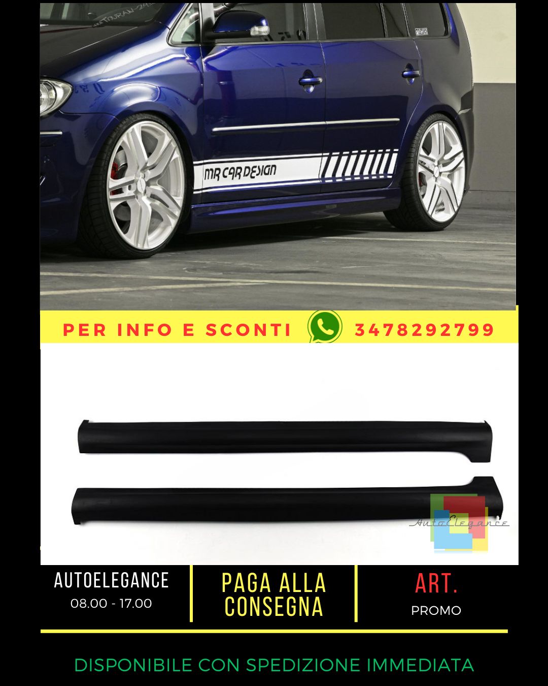 🔥MINIGONNE ADATTE PER VW TOURAN 2003-2010🔥