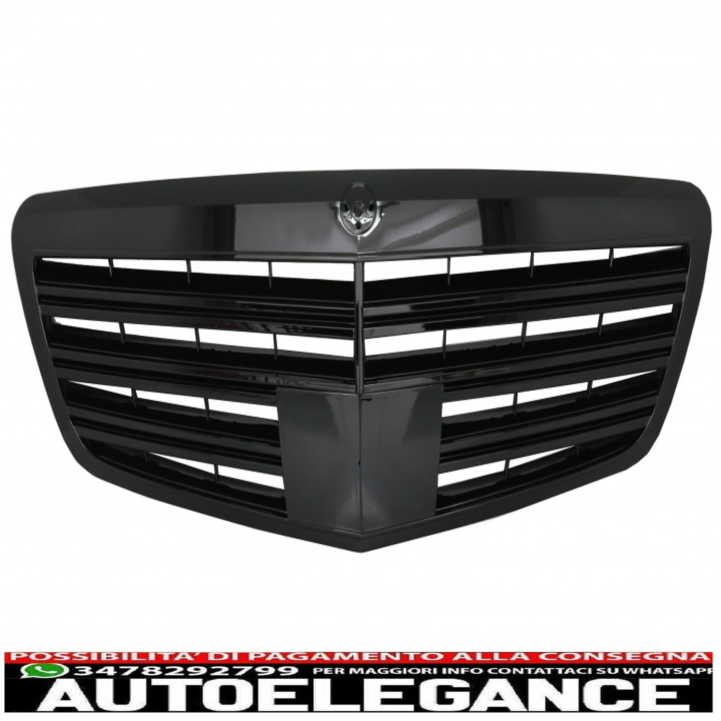 griglia anteriore adatta per mercedes classe s w221 facelift (2010-2013) s65 design pianoforte nero