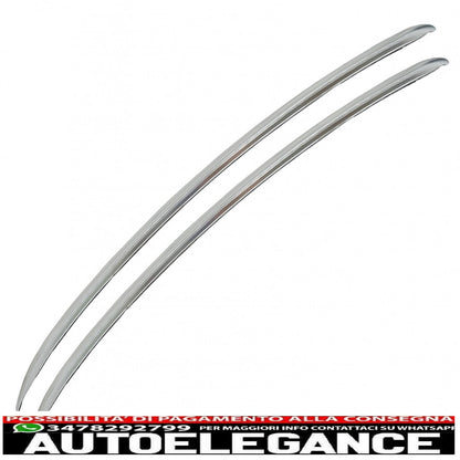 Decorative roof rails suitable for mercedes glc coupe c253 (2015-2019) aluminum