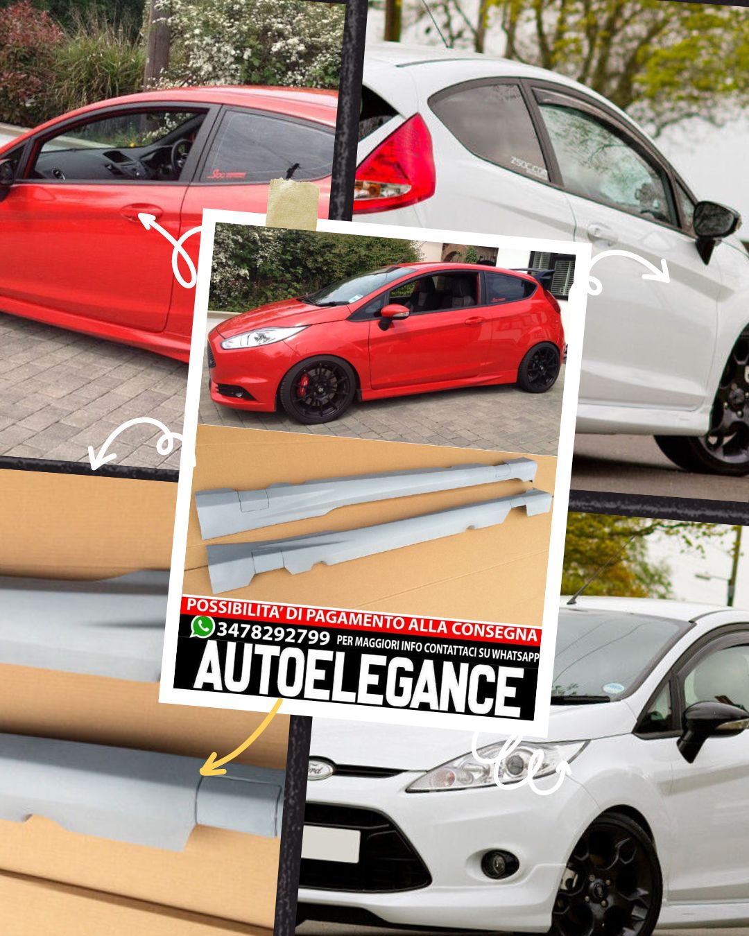 MINIGONNE ADATTE PER FORD FIESTA 7 ( 2008-2015 ) - ST STILE