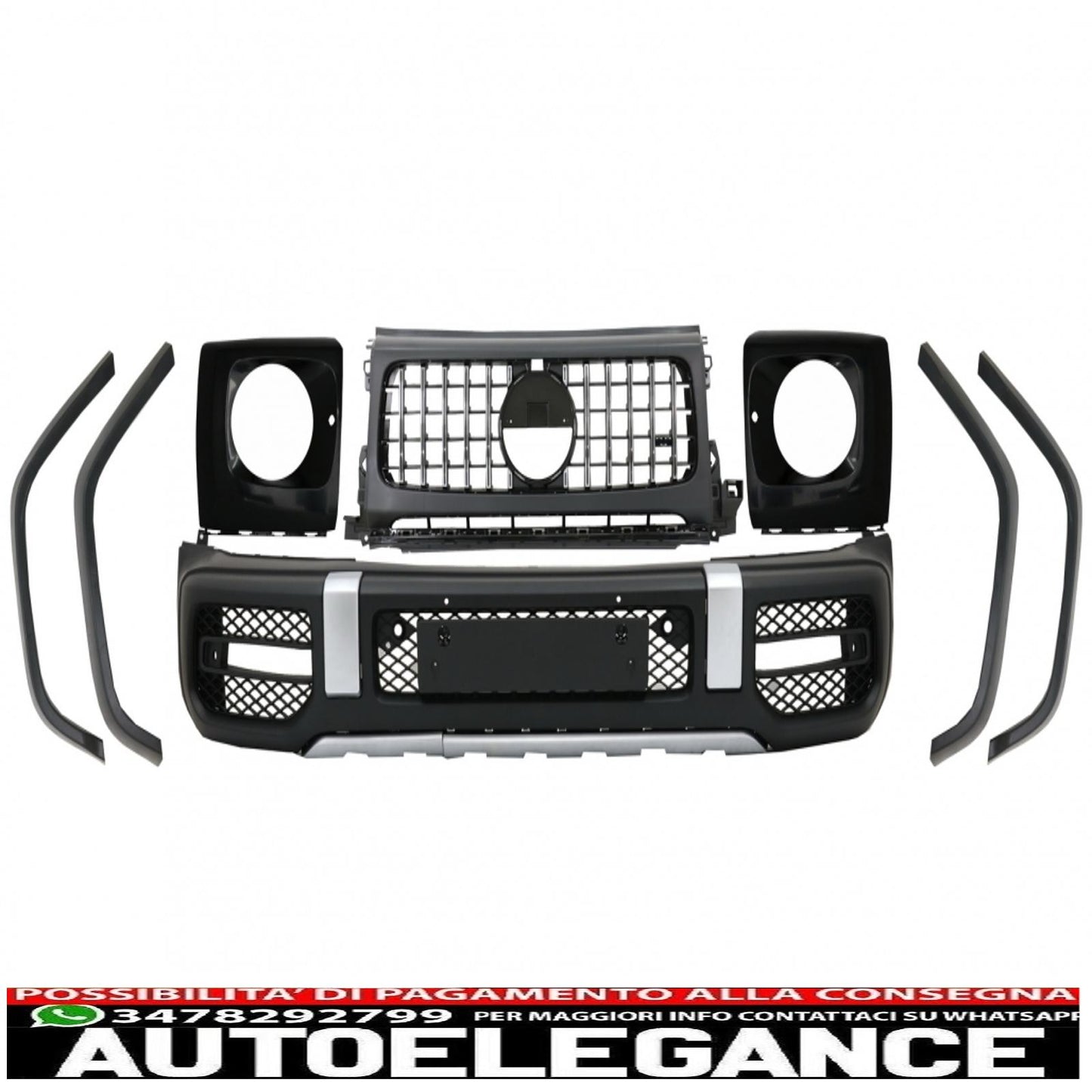 Front bumper suitable for mercedes g-class w463 / w464 (2018-up) design g63