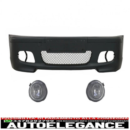 paraurti anteriore adatto per bmw serie 3 e46 berlina touring (1998-2004) m-technik m-sport design