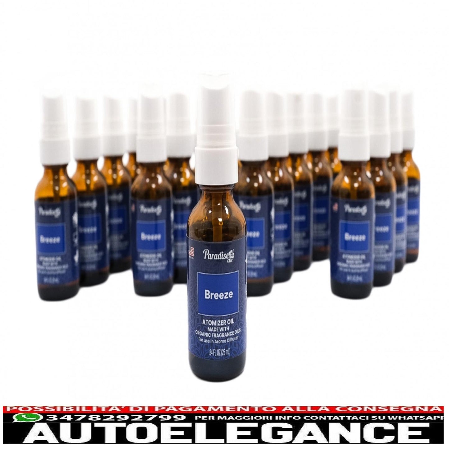 Paradise Air Fresh atomizzatore olio deodorante spray 25 ml Brezza 25 unità diffusore di aromi