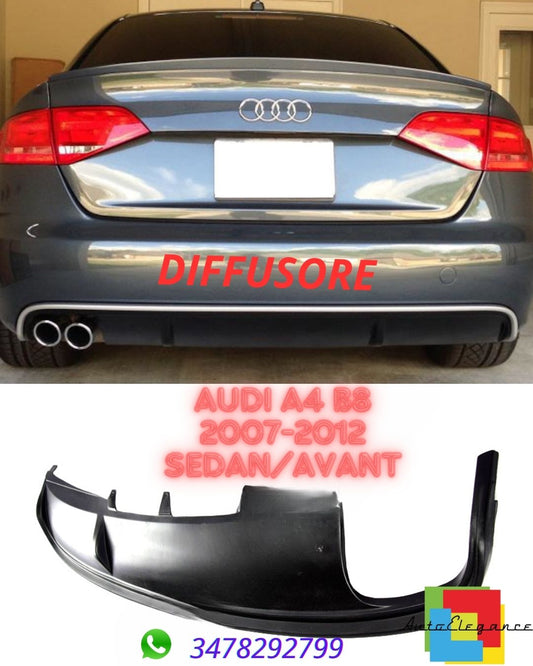 ✨✨DIFFUSORE ADATTO PER Audi A4 B8 2007-2012 Sedan/Avant ✨✨