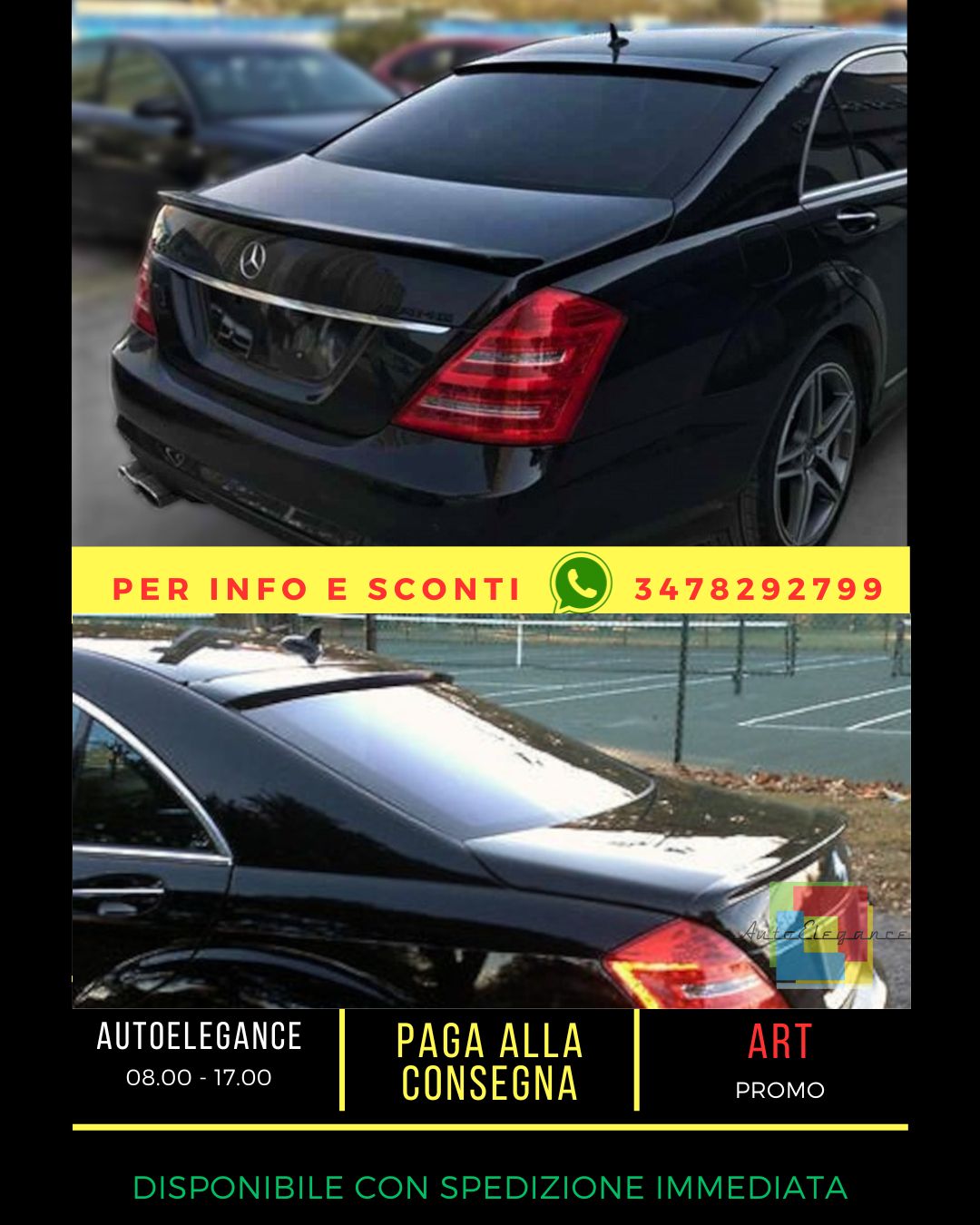 ⭐SPOILER ADATTO PER Mercedes S class W221 2005-2013⭐
