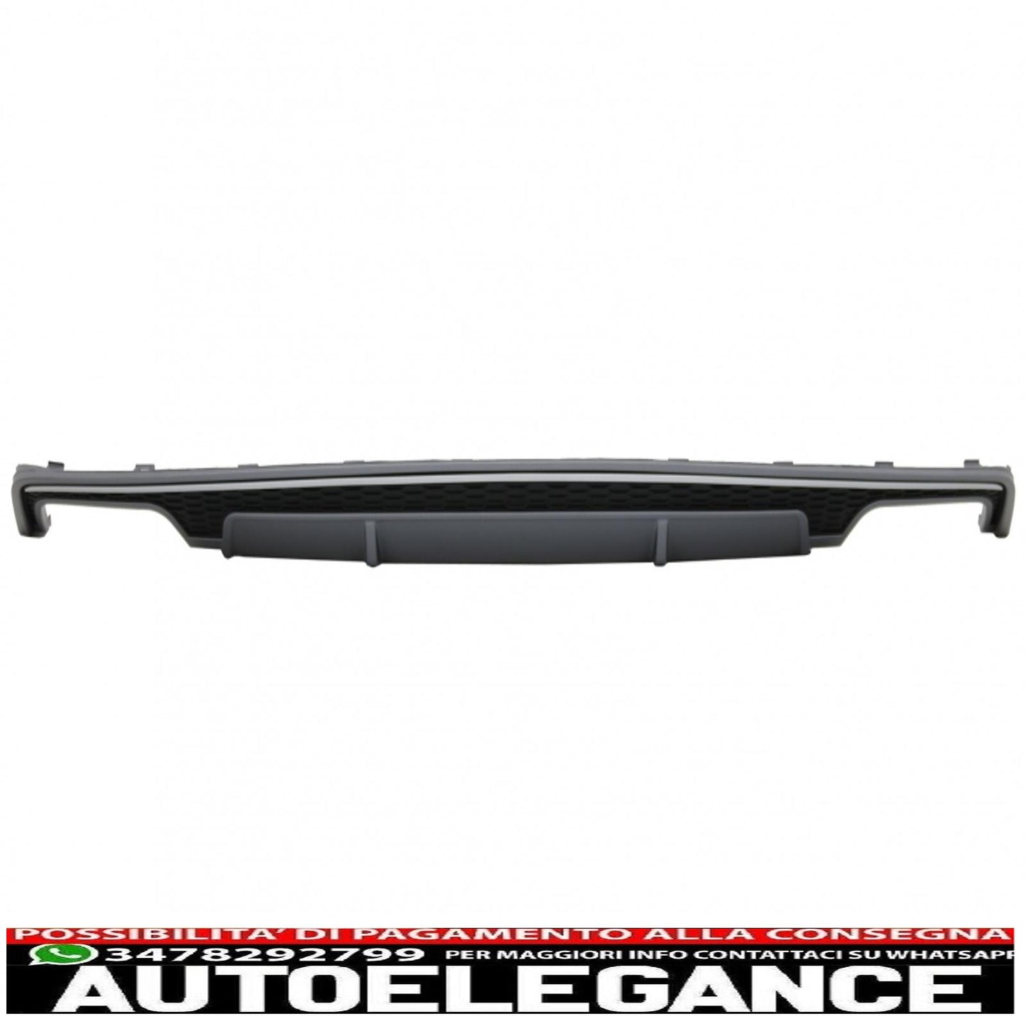 Diffusore d'aria per mantovana paraurti posteriore adatto per audi a7 4g facelift (2015-2018) solo design s7 paraurti standard