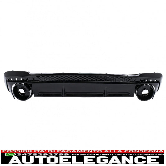 Diffusore mantovana paraurti posteriore adatto per audi a4 b9 8w facelift (2020-) solo s-line rs design