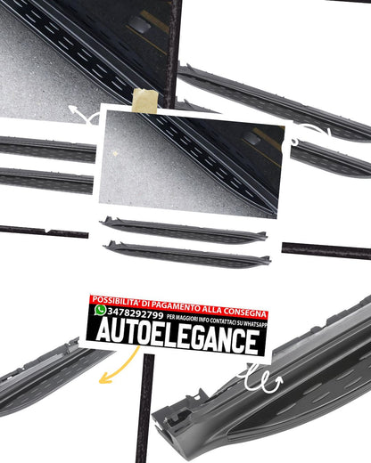 Tapis roulant laterale adatti per Mercedes GLC classe X253 C253 nero