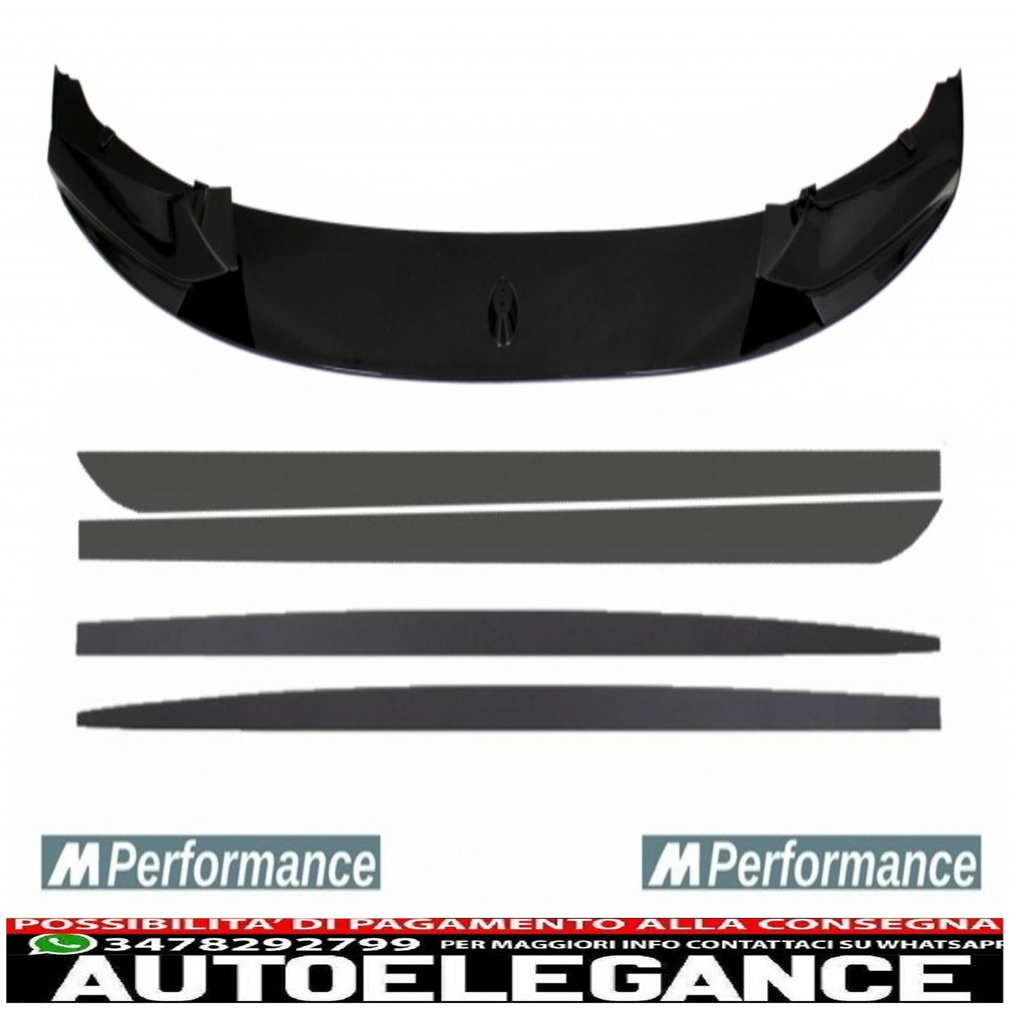 kit aggiuntivo conversione estensione al design m-performance adatto per bmw serie 5 f10 f11 (2011-2017) berlina touring