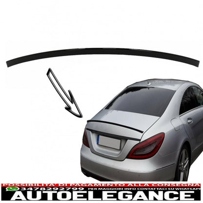 trunk spoiler suitable for mercedes cls class w218 limousine (2010-2018) piano black