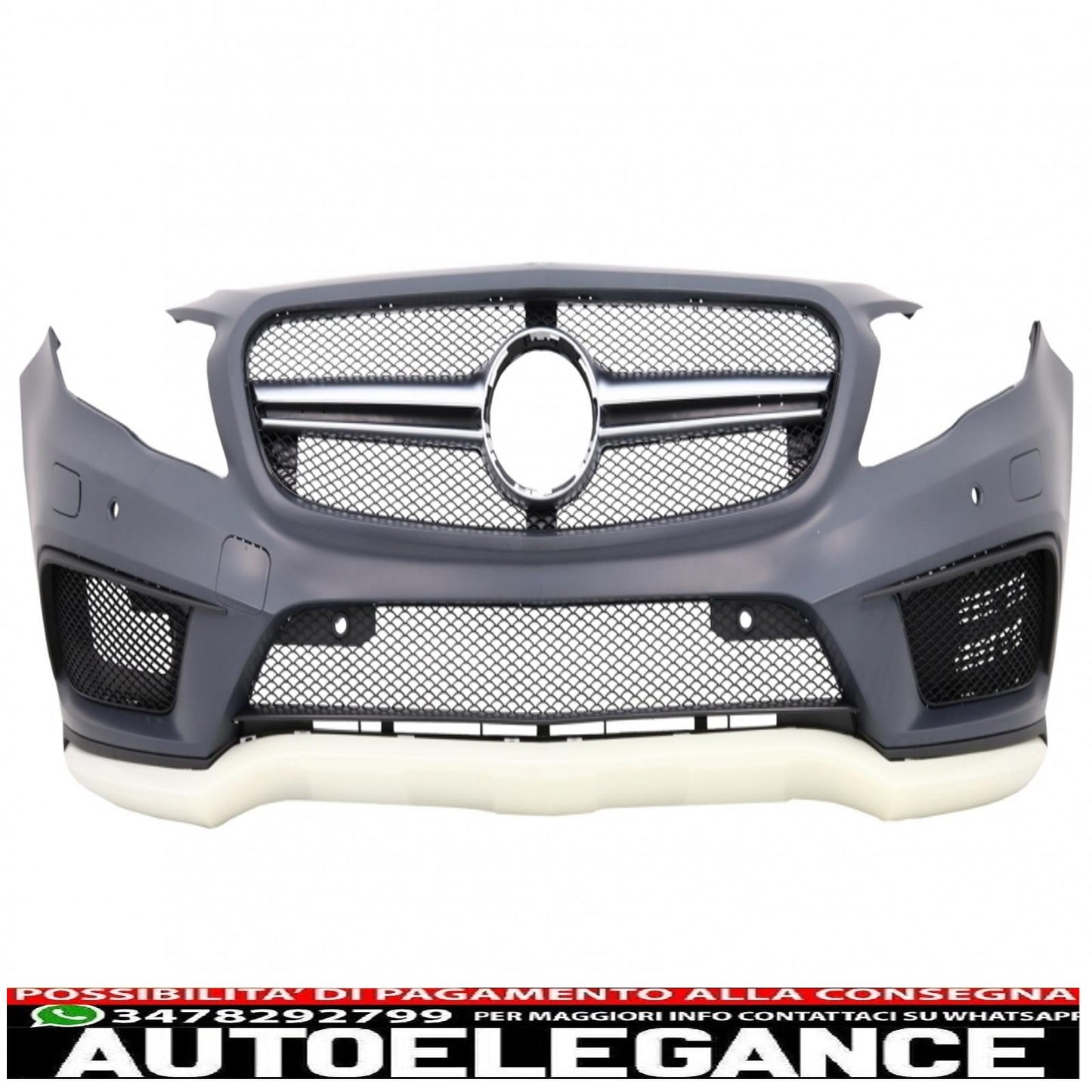 paraurti anteriore adatto per mercedes classe gla x156 (2014-2016) design gla 45