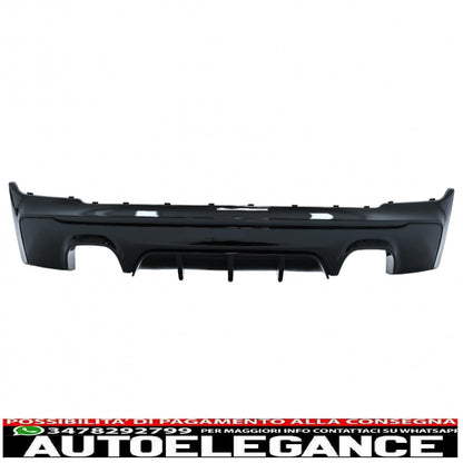 paraurti posteriore spoiler mantovana diffusore doppia uscita adatto per bmw serie 2 f22 f23 (2013-) m performance design brillante edizione nera
