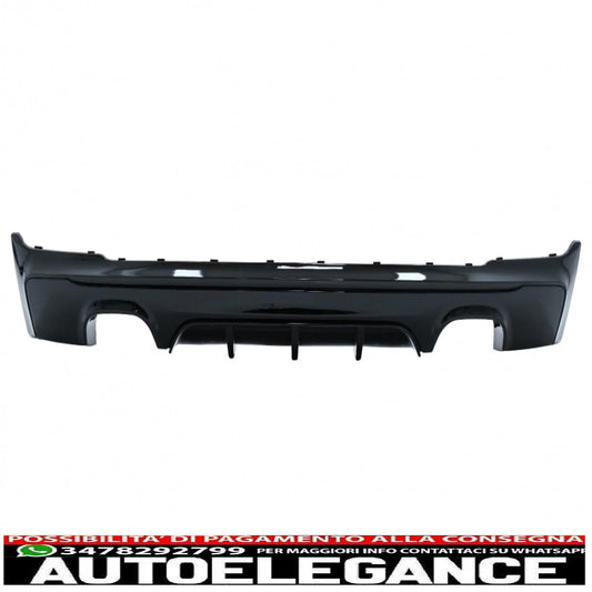 paraurti posteriore spoiler mantovana diffusore doppia uscita adatto per bmw serie 2 f22 f23 (2013-) m performance design brillante edizione nera