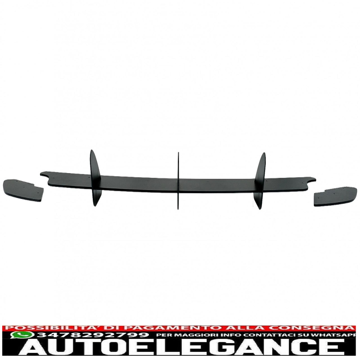 estensione paraurti posteriore per diffusore e splitter laterali posteriori adatta per vw golf vi 6 gti (2008-2013) nero